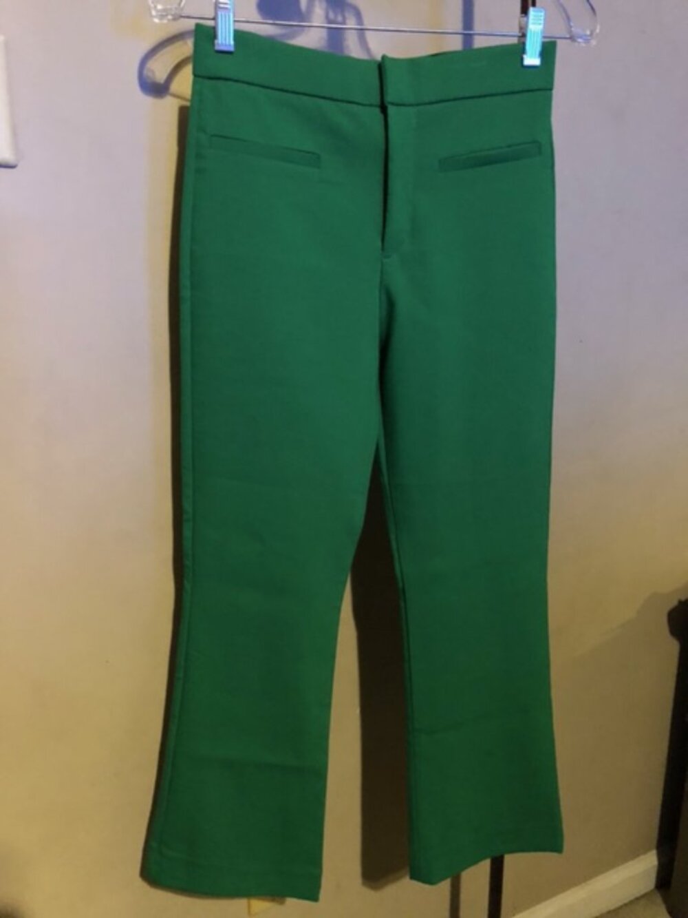 Small Green Zara Cropped Pants
